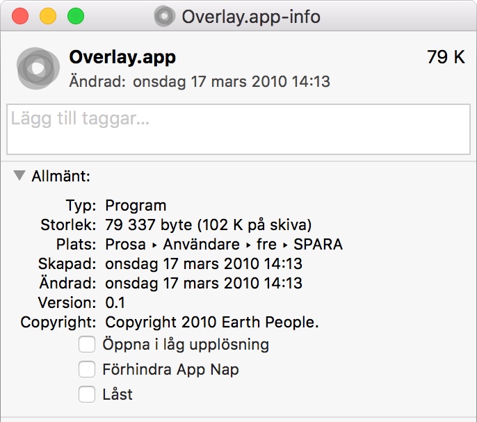 Overlay app