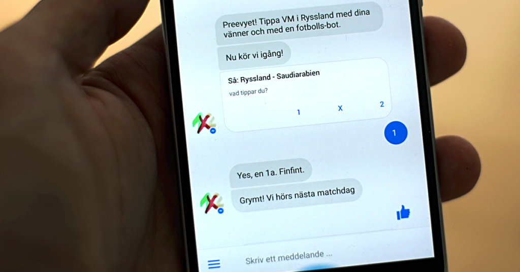 Tippa Fotbolls-VM i en chatbot